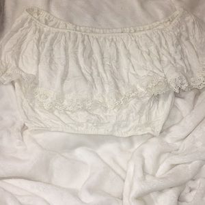 Off the shoulder crop top
